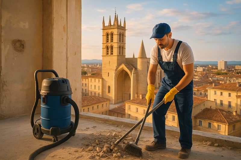 Nettoyage après travaux à Montpellier : guide complet pour particuliers et professionnels